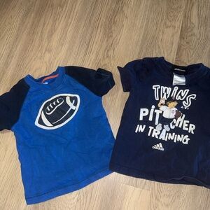 ⭐ Adidas Kids Blue‎ and Navy Graphic Tees⭐